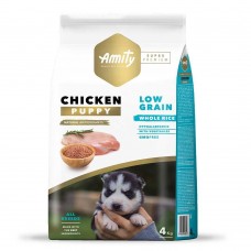 Сухий корм Amity Super Premium Puppy 4 кг для цуценят усіх порід, низькозерновий, з куркою