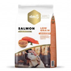 Сухий корм Amity Super Premium Salmon 4 кг для дорослих собак усіх порід, низькозерновий, з лососем