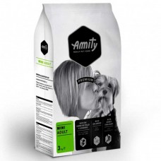 Сухий корм Amity Mini Adult 3 кг для дорослих собак дрібних порід, з куркою і ягням