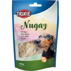 Ласощі Trixie для собак"Nugaz" сиром'ятна шкіра з куркою 100г