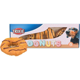Лакомство Trixie для собак "Donuts" Набор: утка/тыква/банан; треска/клубника/яблоко;курица натуральная кожа от Trixie