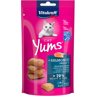 Лакомство для кошек Vitakraft Yums с лососем и Омега-3, 40 г от Vitakraft