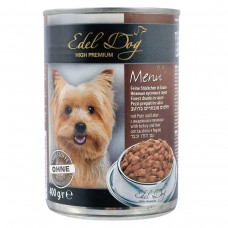 Влажный корм Edel Dog для собак, с индейкой и печенью, 400 г