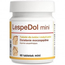 Таблетки Dolfos LespeDol mini для нейтрализации токсинов и продуктов обмена веществ для котов и собак, 60 табл