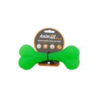 Игрушка для собак AnimAll Fun кость, зеленый, 15 см