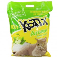 Kotix Aroma 10 л (4,05 кг) силикагелевый наполнитель для кошачьего туалета с ароматом яблока