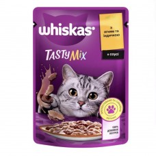 Вологий корм Whiskas Tasty Mix для котів, ягня з індичкою, 85 г х 28 шт