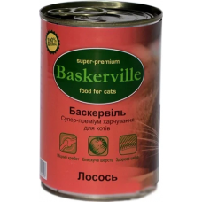 Влажный корм Baskerville для котов, лосось, 400 г х 6 шт