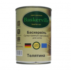 Влажный корм Baskerville для котов, телятина, 400 г х 6 шт