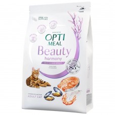 Сухой корм Optimeal Beauty Harmony для кошек, с успокаивающим эффектом, на основе морепродуктов, 1.5 кг