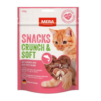 MERA SNACKS Crunch & Soft Lachs снеки для кошек с лососем, 200 гр от Mera