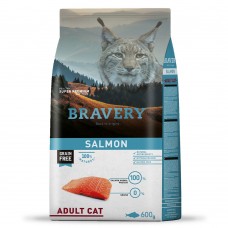 BRAVERY Salmon Adult Cat, сухой корм для взрослых кошек, с лососем 600 гр