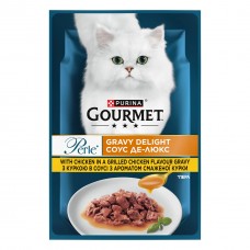 Влажный корм Purina Gourmet Perle Duo для кошек 85 г х 26 шт мини филе в соусе с курицей