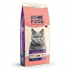 Сухий корм для дорослих кішок індичка та качка Home Food Cat Adult для британських і шотландських порід 10 кг