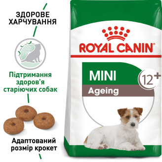 Купити Корм для зрілих собак Royal Canin Mini Ageing 12+ 0.8 кг від Royal Canin — Royal Canin Mini -для собак вагою до 10 кг | Zooprostir