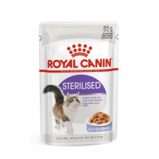 Вологий корм для дорослих стерилізованих котів ROYAL CANIN STERILISED IN JELLY 0.085 кг x 12 шт.