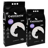 Бентонитовый наполнитель Catmania лаванда+фиолет. гранулы, 5л
