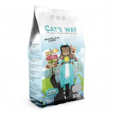 Бентонітовий наповнювач Cat's Way марсельске мило + бірюзові гранули, 10л