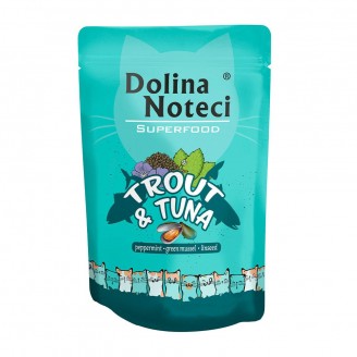 Купить Пауч Dolina Noteci Superfood для кошек с форелью и тунцем, 85 гр от Dolina Noteci — Dolina Noteci для собак | Zooprostir