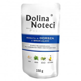 Пауч Dolina Noteci Premium для собак с треской и брокколи, 150 гр от Dolina Noteci