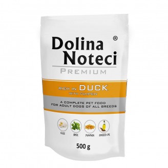 Купить Пауч Dolina Noteci Premium для собак с уткой и тыквой, 500 гр от Dolina Noteci — Dolina Noteci для собак | Zooprostir
