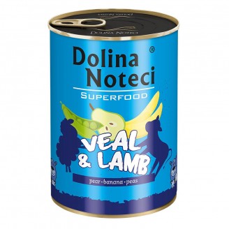 Консерва Dolina Noteci Superfood для собак с телятиной и бараниной,400 гр от Dolina Noteci