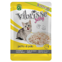 Пауч для котят VIBRISSE JELLY, куриная грудка в желе, 70г