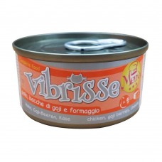 Консерва для кошек VIBRISSE MENU, курица с ягодами годжи в творожном соусе, 70г