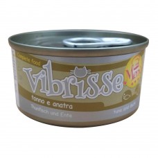 Консерва для кошек VIBRISSE MENU, тунец с уткой в ​​соусе, 70г