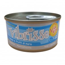 Консерва для кошек VIBRISSE MENU, тунец с морепродуктами, 70г