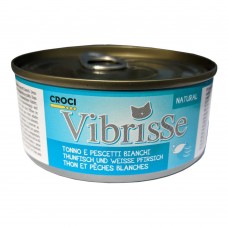 Консерва для кошек VIBRISSE тунец/белая рыба, 140г