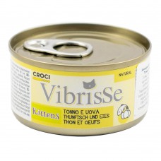Консерва для котят VIBRISSE тунец/яйца, 70г