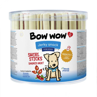 Ласощі для собак "Bow wow" в'ялені палички "Копчене м'ясо" 12 см (55 шт.) від