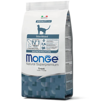 Monge Cat Monoprotein Sterilised з фореллю 10 кг від Monge