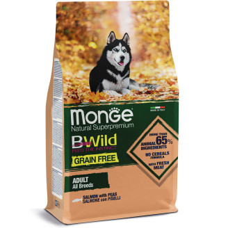 Купить Monge Dog Bwild Grain Free лосось 2,5 кг от Monge — Monge для собак | Zooprostir