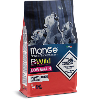 Купить Monge Dog Bwild Low Grain Puppy & Junior оленина 2,5 кг от Monge — Monge для собак | Zooprostir