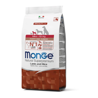 Monge Dog Mini Puppy & Junior ягненок с рисом 2,5 кг от Monge