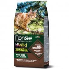 Monge Cat Bwild Grain Free буйвол (для кошек крупных пород с 2-х месяцев)  1,5 кг
