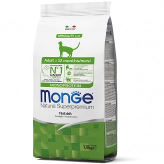 Monge Cat Adult с кроликом 1,5 кг от Monge