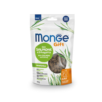Monge Gift Cat Hairball лосось и кошачья мята 0,06 кг х 10 шт от Monge