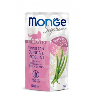 MONGE CAT Sterilised тунец с киноа и стручковой фасолью 0,08 кг х 24 шт от Monge