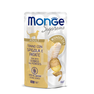 MONGE CAT Adult тунец с сибасом и картошкой 0,08 кг х 24 шт от Monge