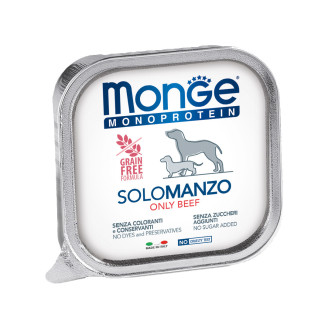 Купить Monge Dog SOLO 100% говядина 0,15 кг х 24 шт от Monge — Monge влажный корм для собак | Zooprostir