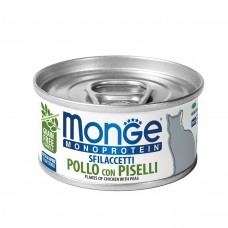 Monge Cat MONOPROTEIN мясные хлопья курица с горошком  0,08 кг х 24 шт