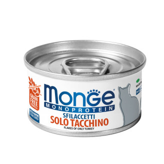 Monge Cat MONOPROTEIN м'ясні пластівці індичка 0,08 кг х 24 шт від Monge