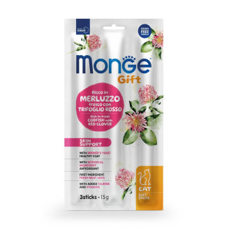 Monge Gift Cat Skin support треска с красной клевером 0,015 кг х 35 шт от Monge