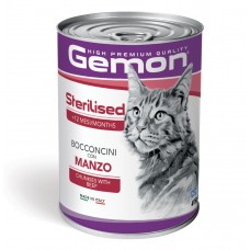 GEMON Cat Wet Adult Sterilised яловичина шматочки 0,415 кг х 24 шт