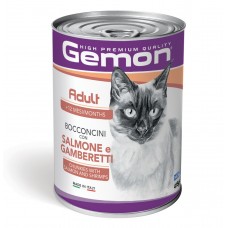 GEMON Cat Wet Adult лосось з креветками 0,415 кг х 24 шт