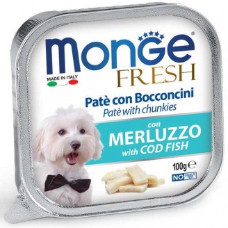 Monge Dog FRESH c треской 0,1 кг х 32 шт от Monge
