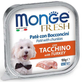 Купити Monge Dog FRESH индейка 0,1 кг х 32 шт від Monge — Monge вологий корм для собак | Zooprostir
